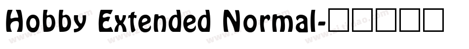 Hobby Extended Normal字体转换
